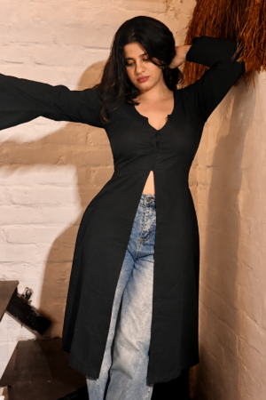 Adaa Hook-Front Longline Kurti